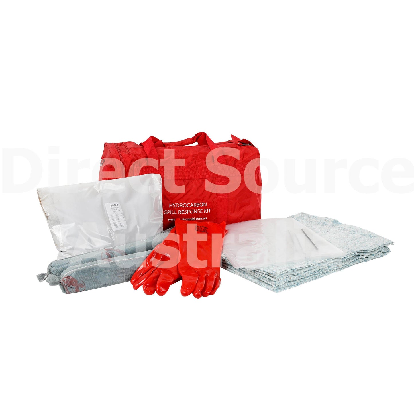 hydrocarbon spill kit in a bag