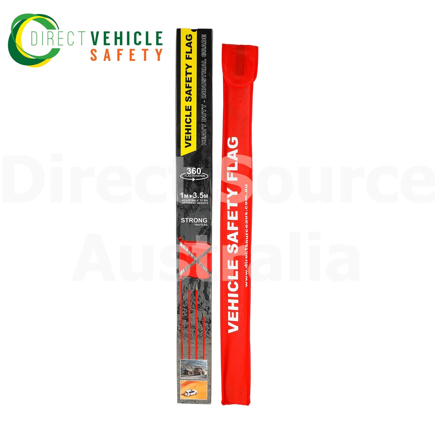 Vehicle Safety Flag Adjustable Height 1m to 3.5m