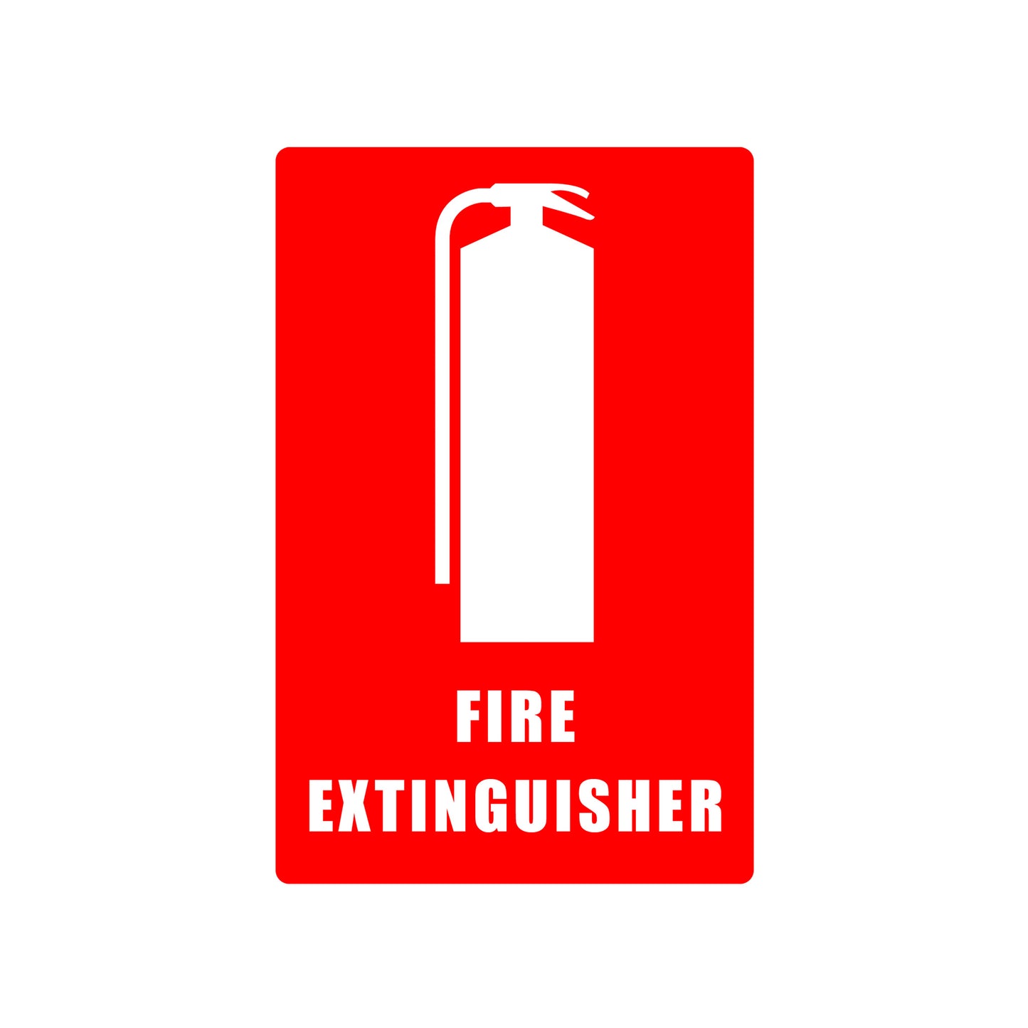 Fire Extinguisher Location Sticker 125 x 85mm